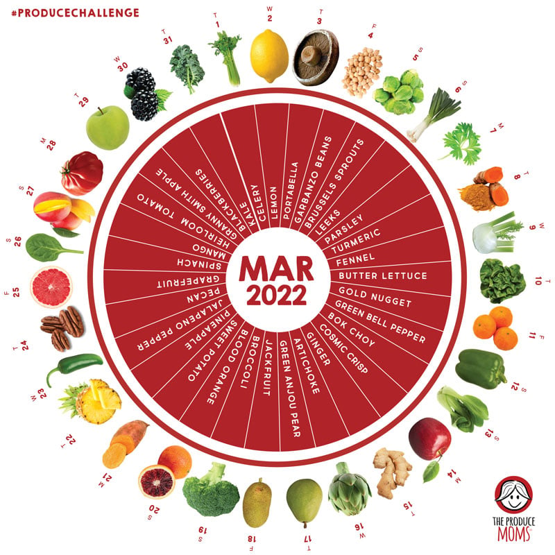 The Produce Moms March Produce Challenge