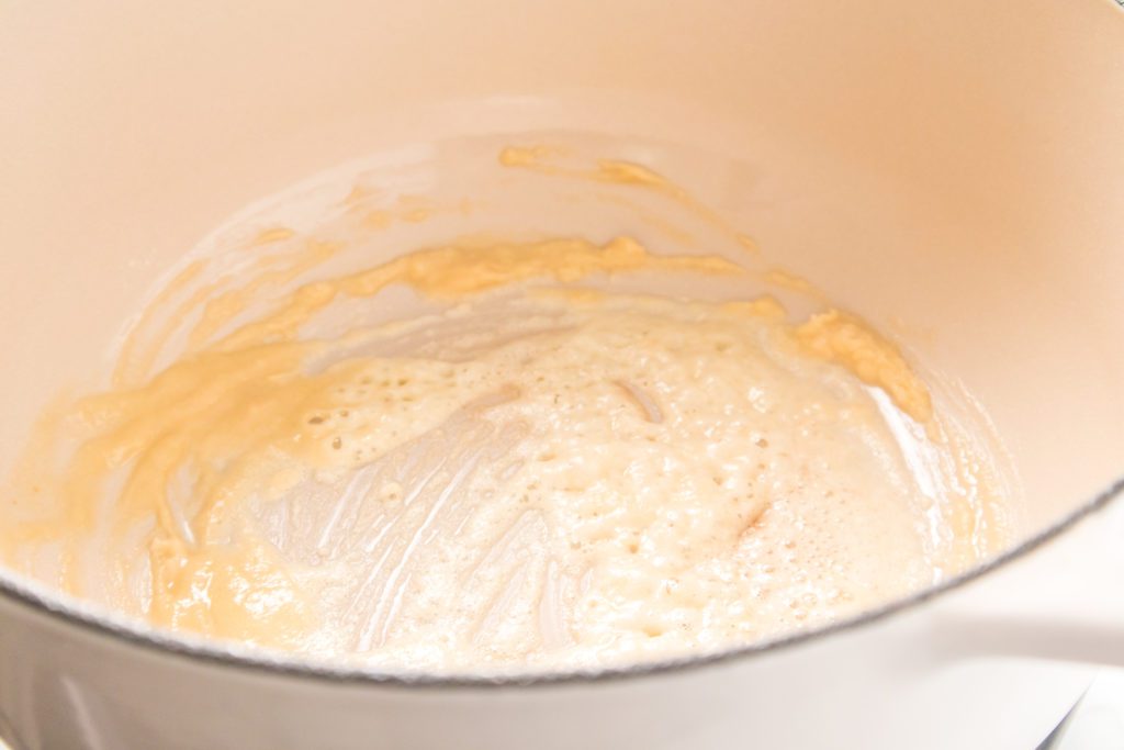butter and flour whisked together