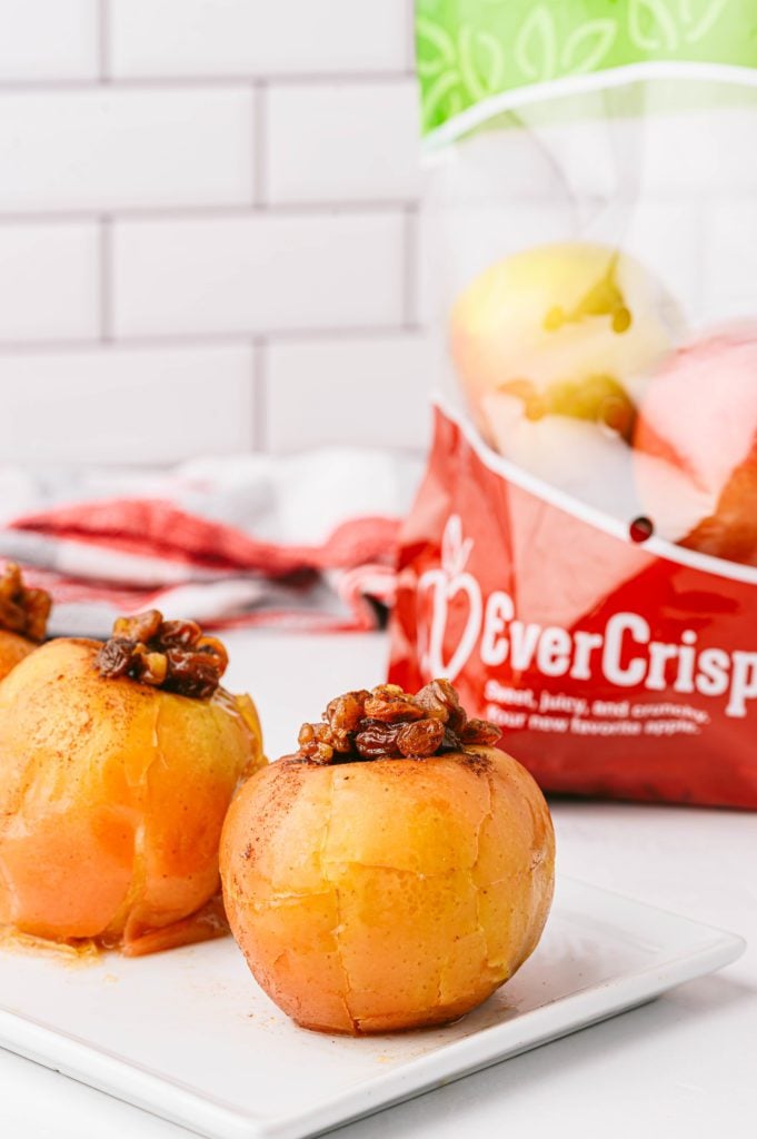 Baked EverCrisp Apples with Walnut Filling