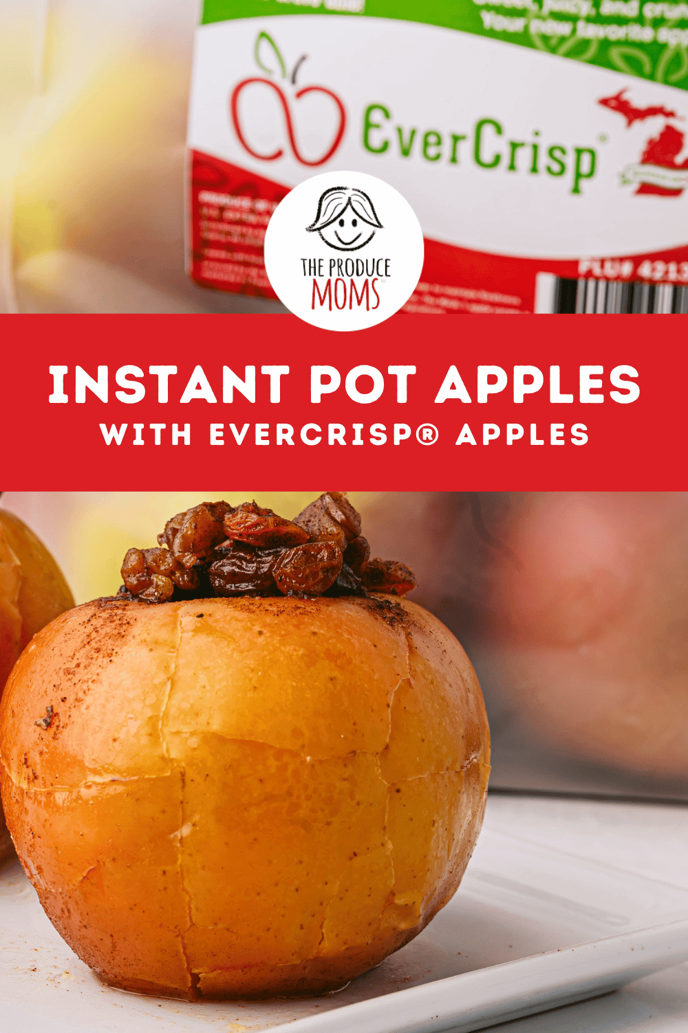 Pinterest Pin: Instant Pot Baked Apples