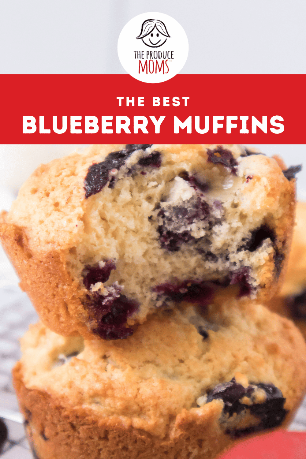 Pinterest Pin Blueberry Muffin