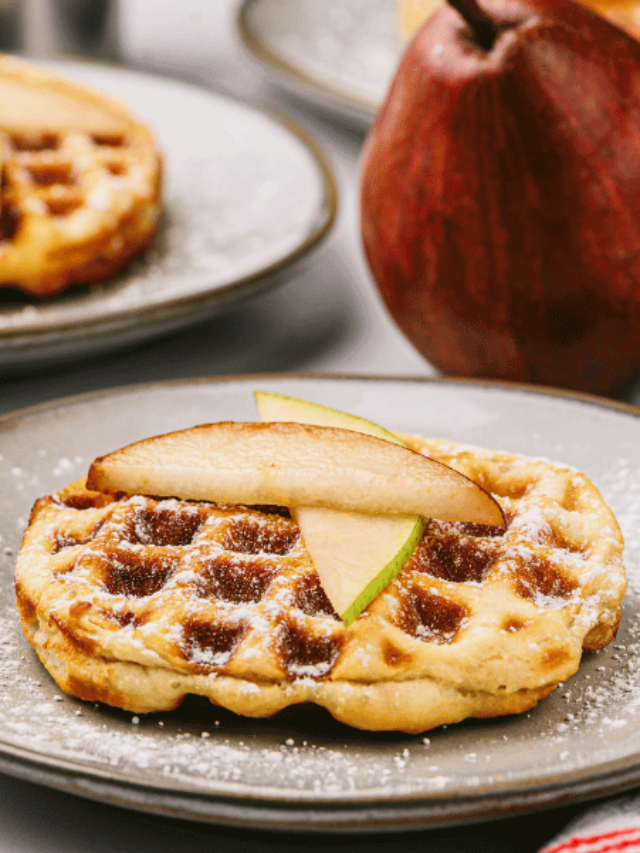 Biscuit Waffles Raspi Pear Stuffed Biscuit Waffles For An Upscale Brunch At Home - The ...