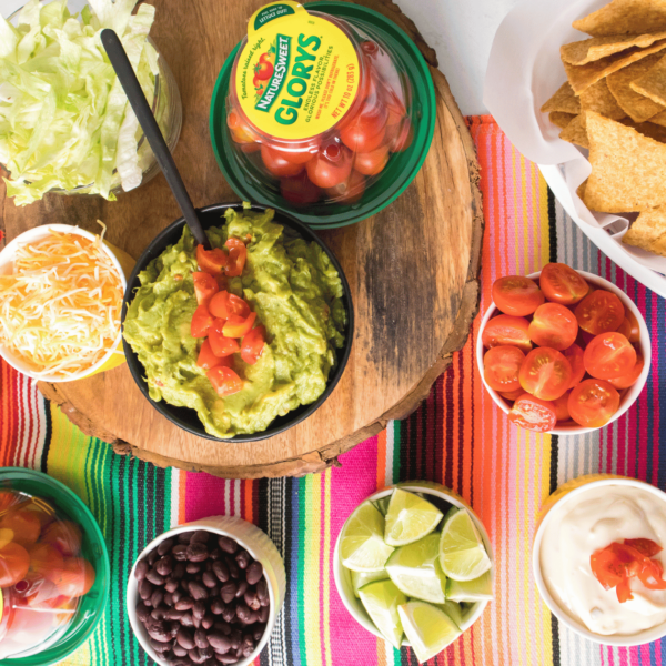 Overhead Shot of Nacho Bar