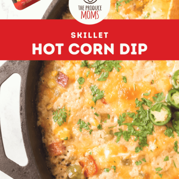Pinterest Pin Skillet Hot Corn Dip