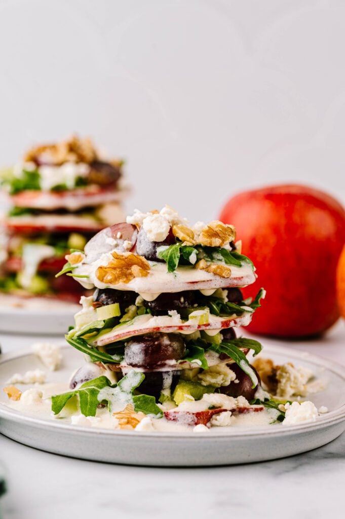 Stacked Waldorf Apple Salad