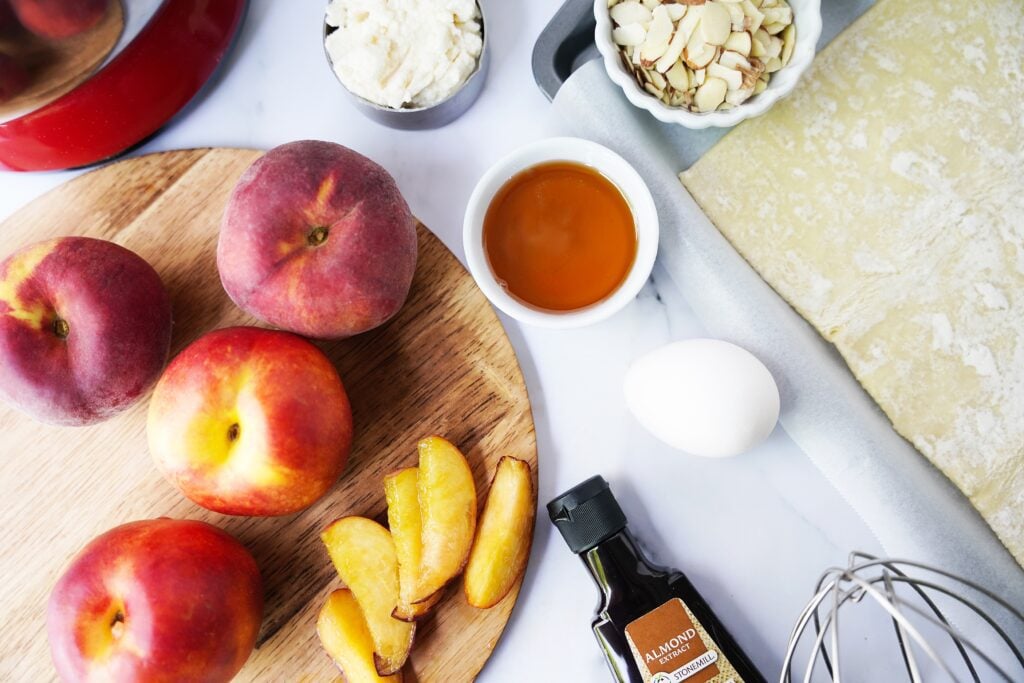 Ingredients for Stone Fruit Almond Tart