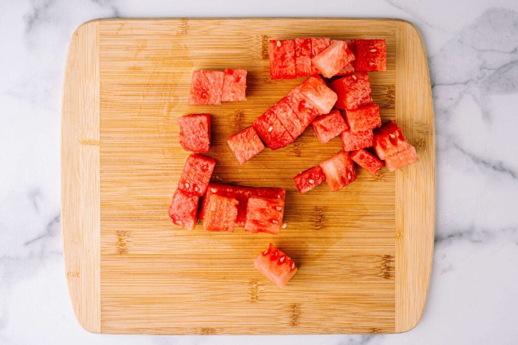 cubed watermelon