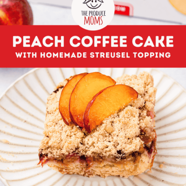 Pinterest Pin Peach Coffee Cake