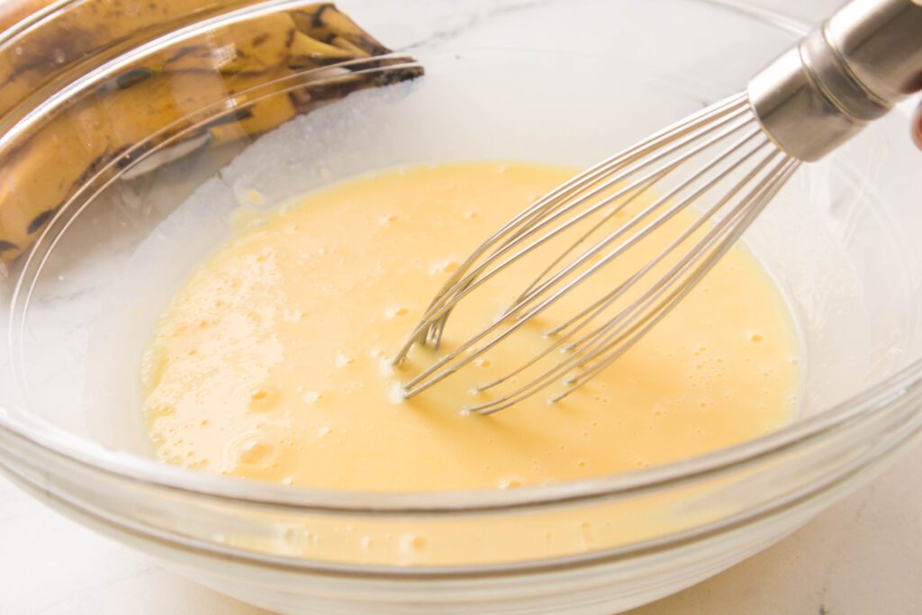 Whisk instant pudding mix with milk in a large bowl