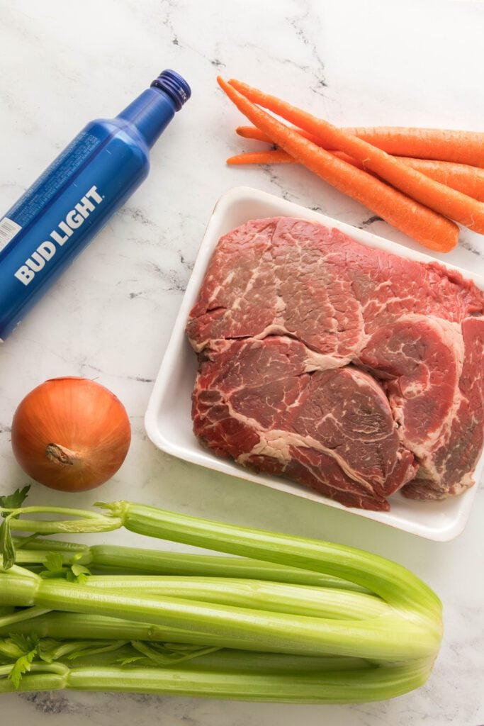 ingredients for slow cooker pot roast recipe
