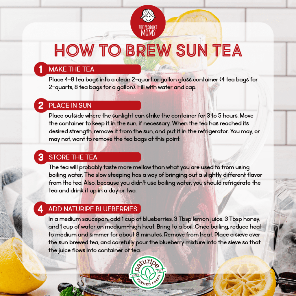 How to Brew Sun Tea Infographic