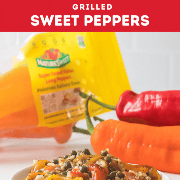 Pinterest Pin Grilled Sweet Peppers