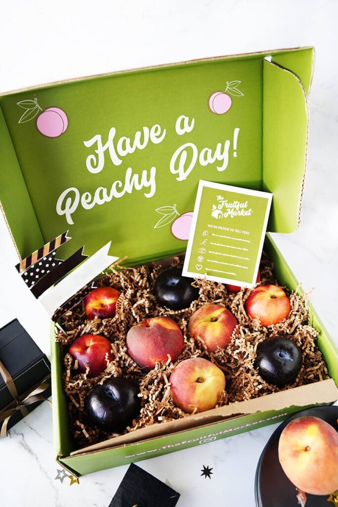 stone fruit inside box