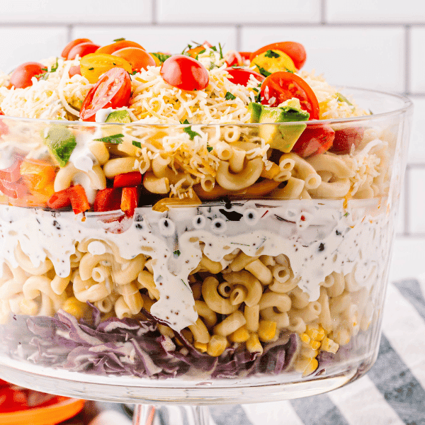 Mexican Layered Pasta Salad