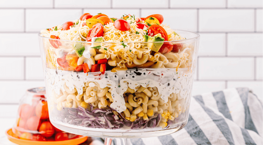 Mexican Layered Pasta Salad