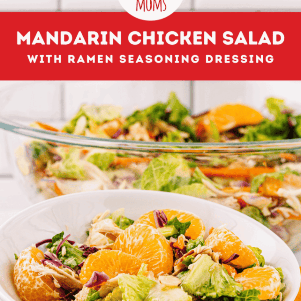Pinterest Pin Mandarin Orange Chicken Salad