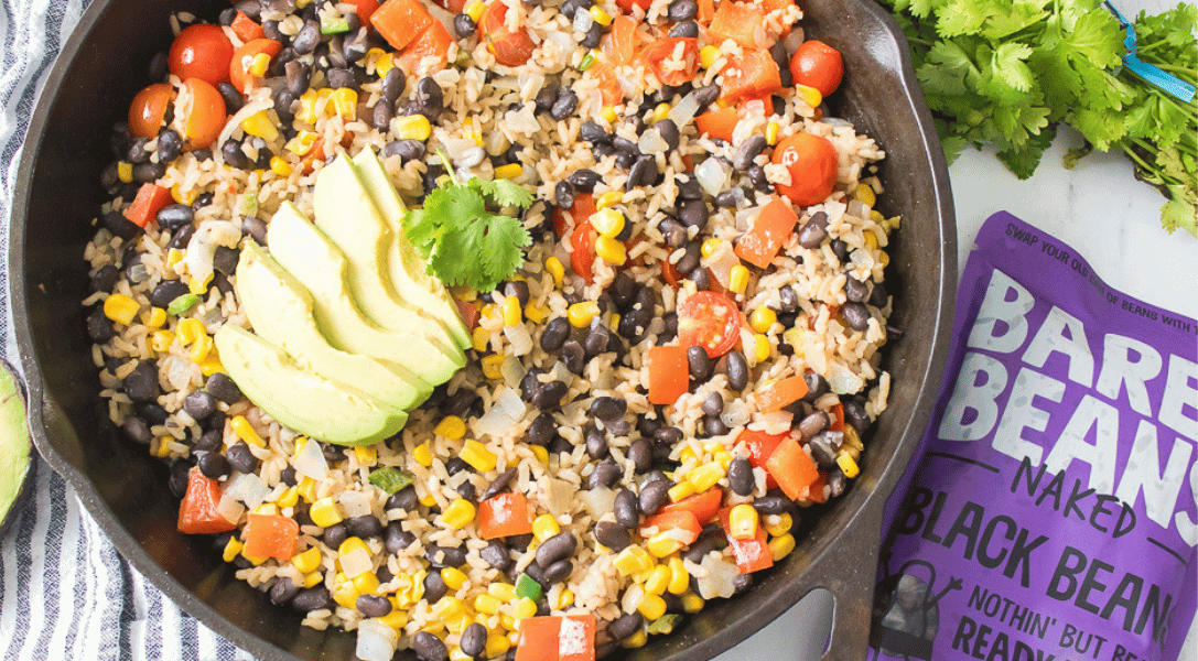 Southwestern Rice in skillet