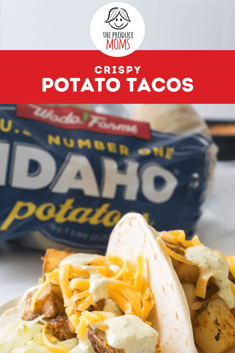 Pinterest Pin Crispy Potato Tacos