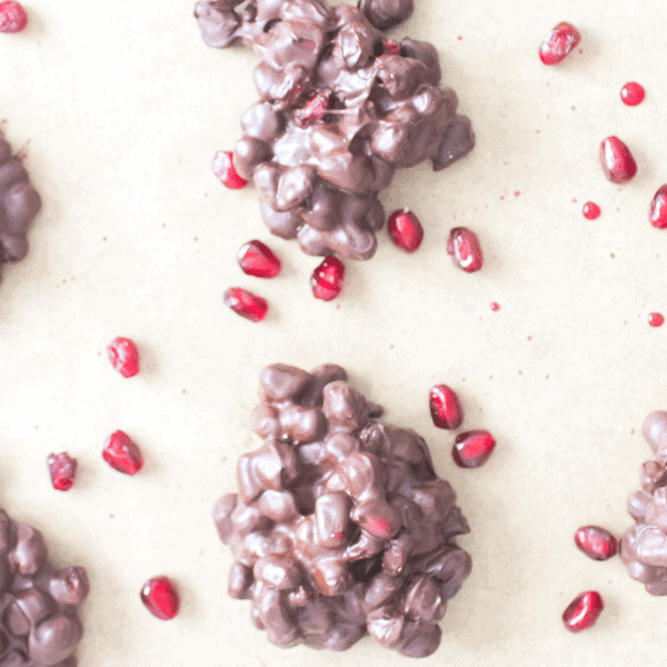 Blog Header Chocolate Pomegranate Cluster