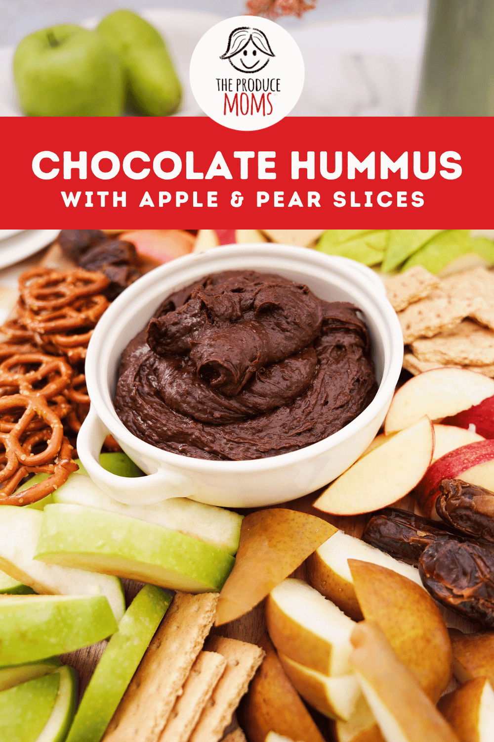 Pinterest Pin Chocolate Hummus