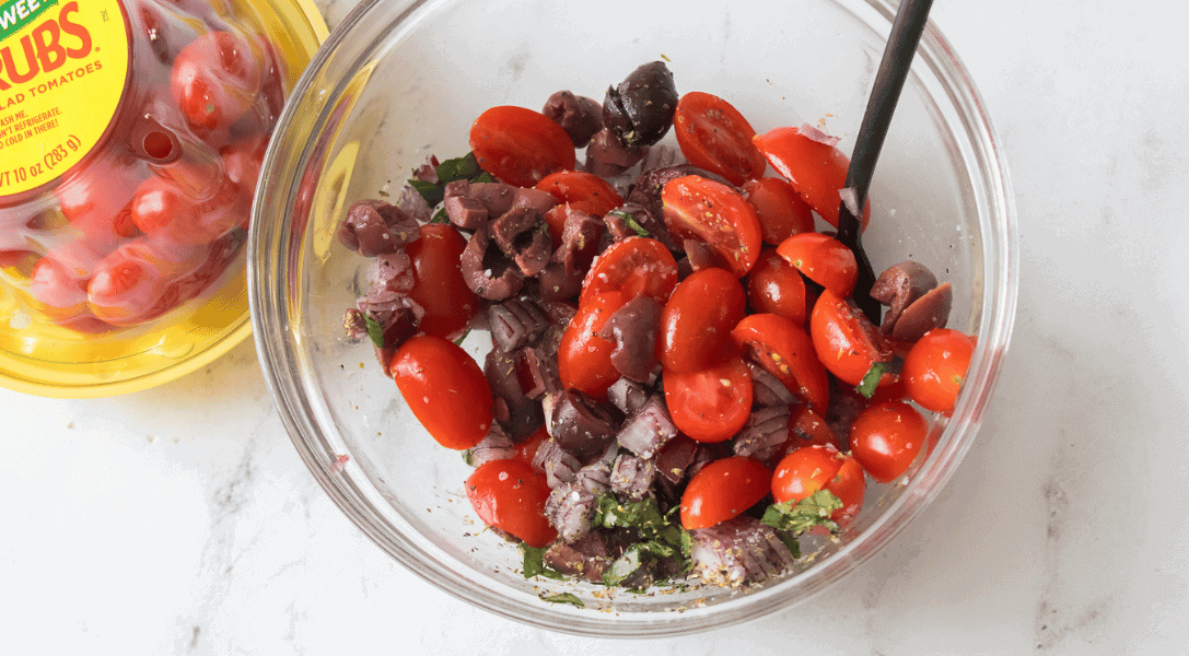 Tomato and Olive tapenade in bowl