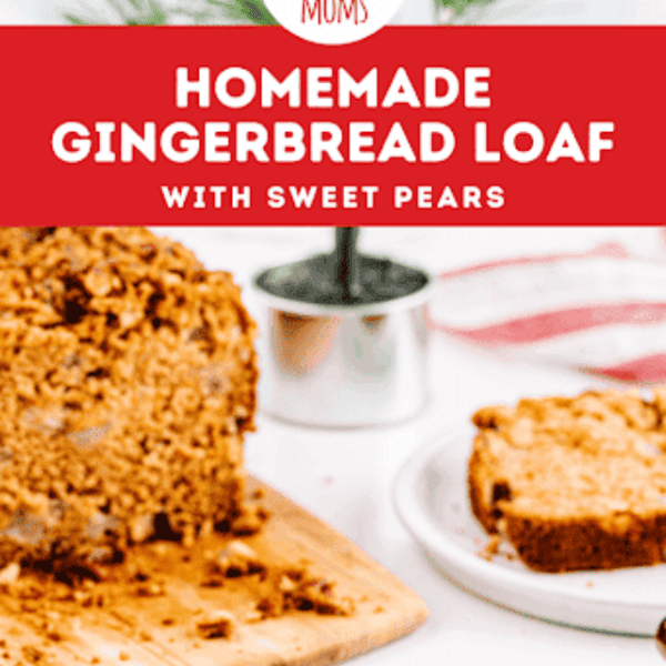 Pinterest Pin Gingerbread Pear loaf