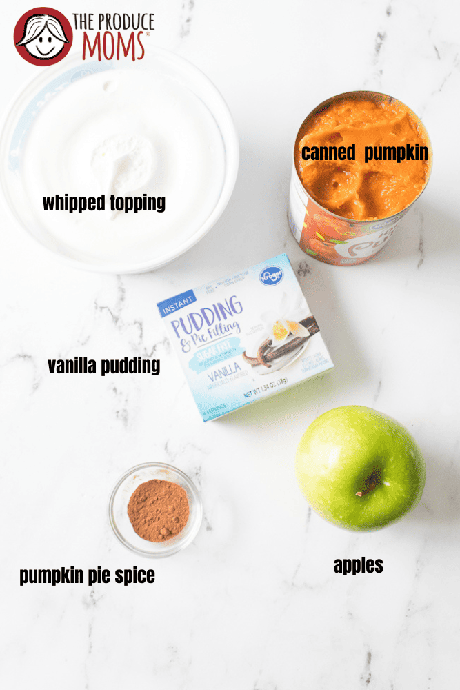 ingredients for pumpkin fluff dip