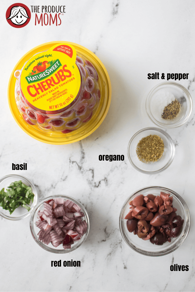 ingredients for olive tapenade