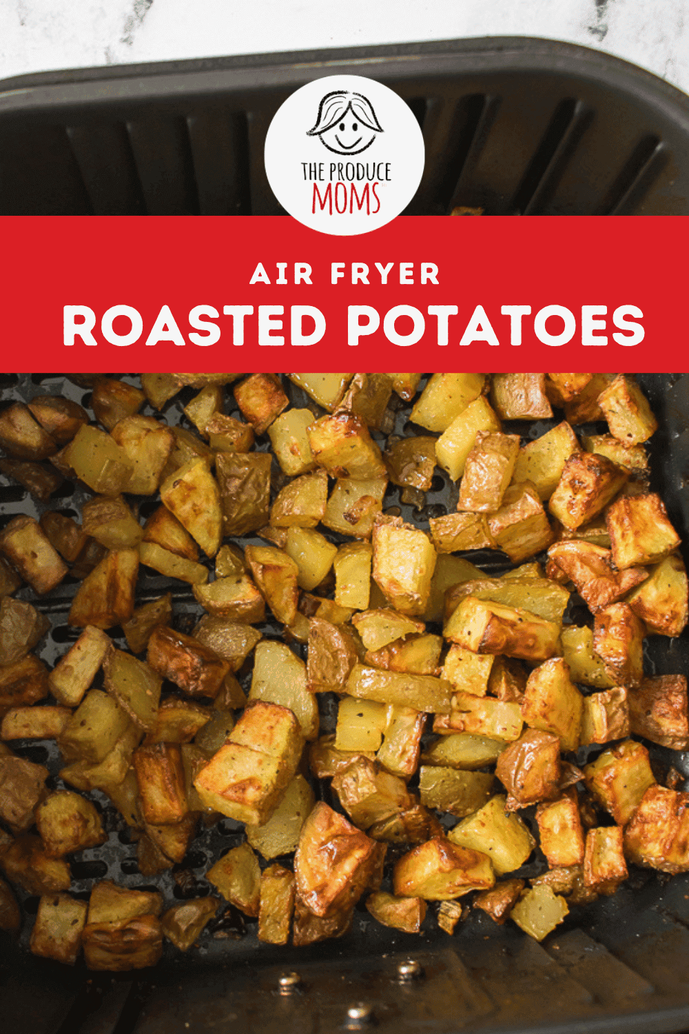 Pinterest Pin Air Fryer Roasted Potatoes