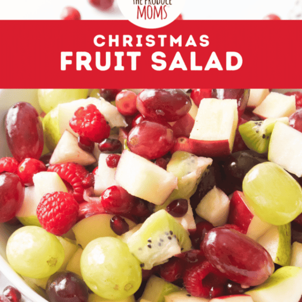 Pinterest Pin Christmas Fruit Salad