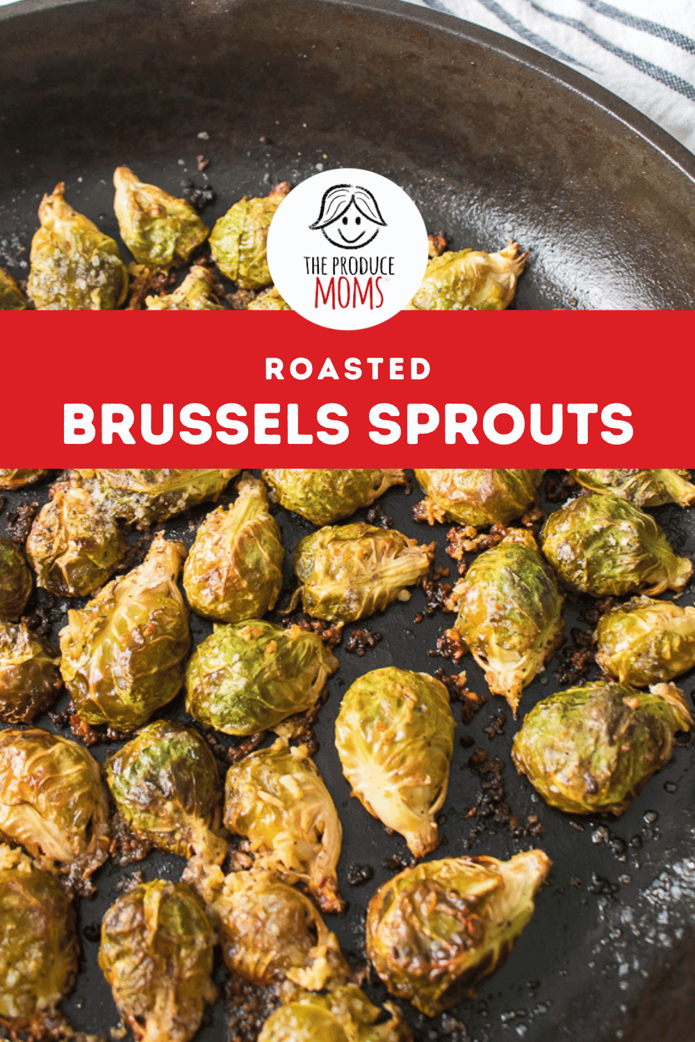 Pinterest Pin Roasted Brussels Sprouts