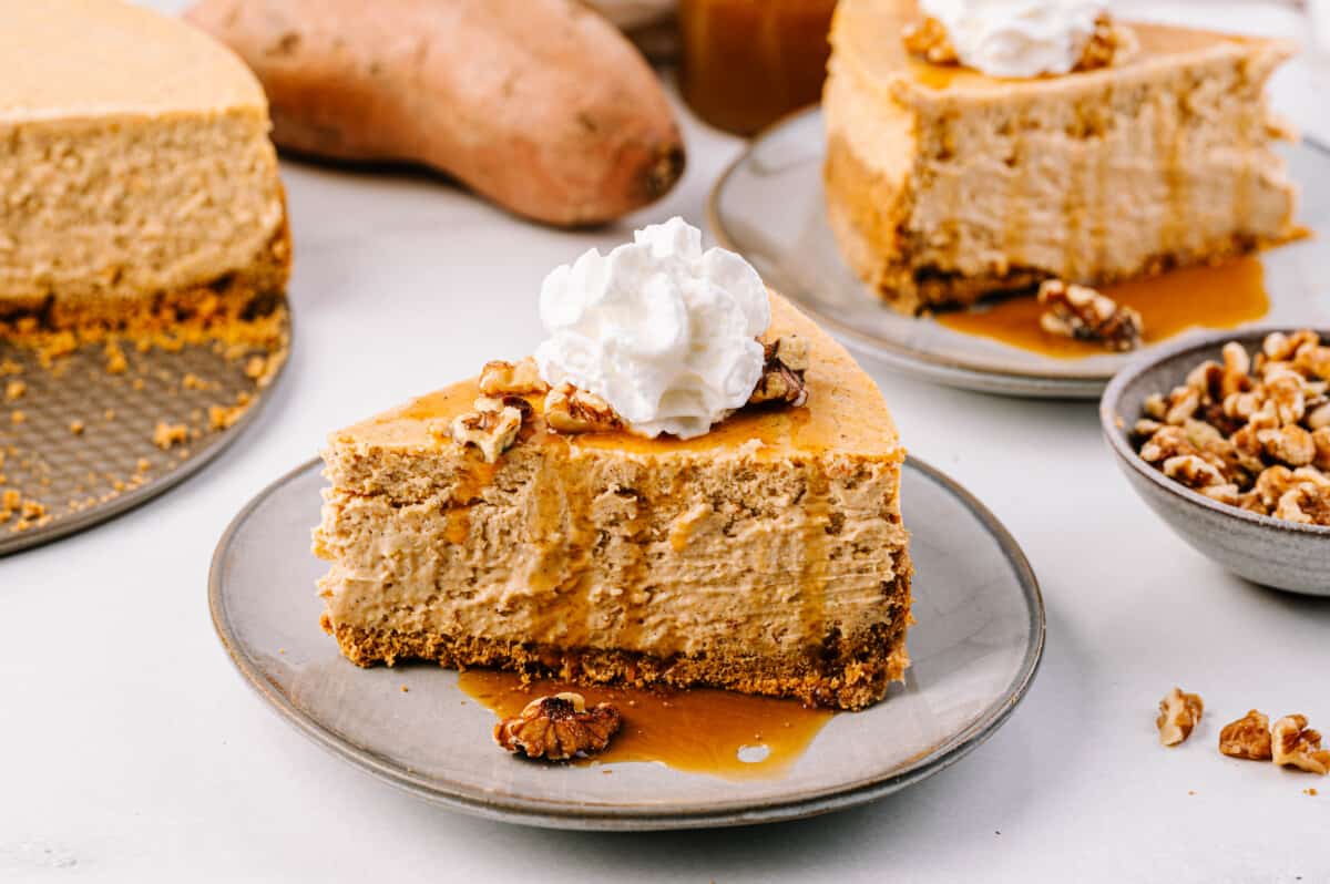 Sweet Potato Cheesecake Hero Image