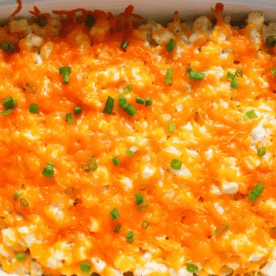 Close up of Cheesy Potatoes