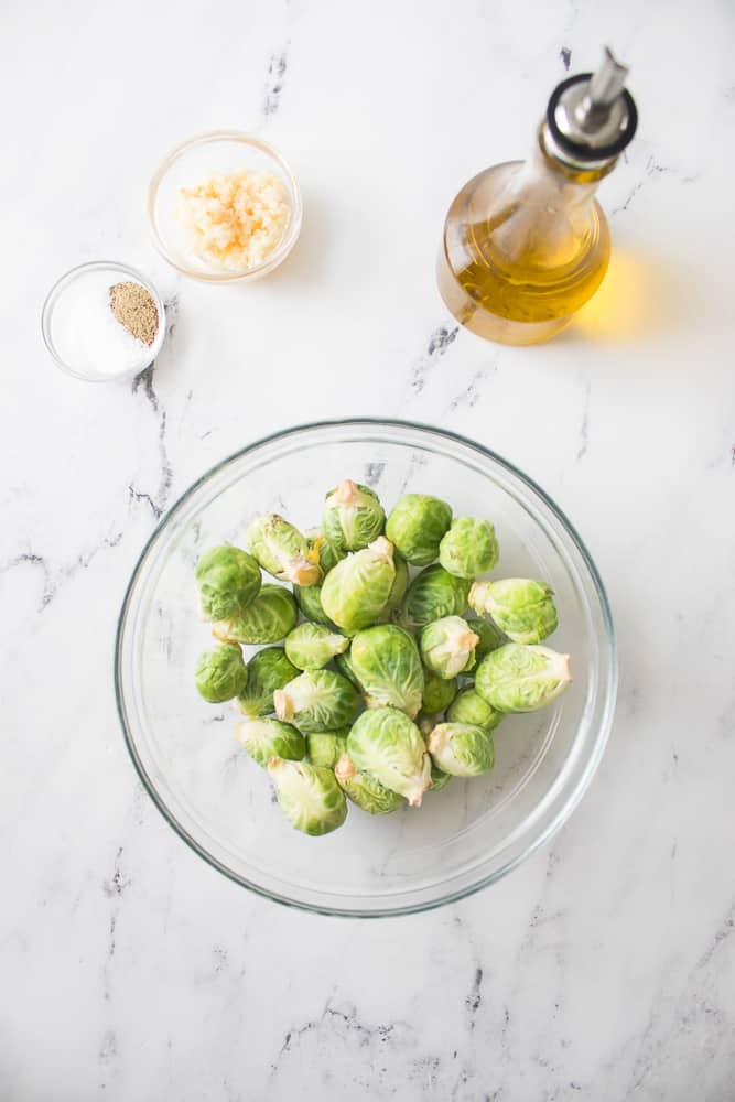 ingredients for Roasted Brussels Sprouts