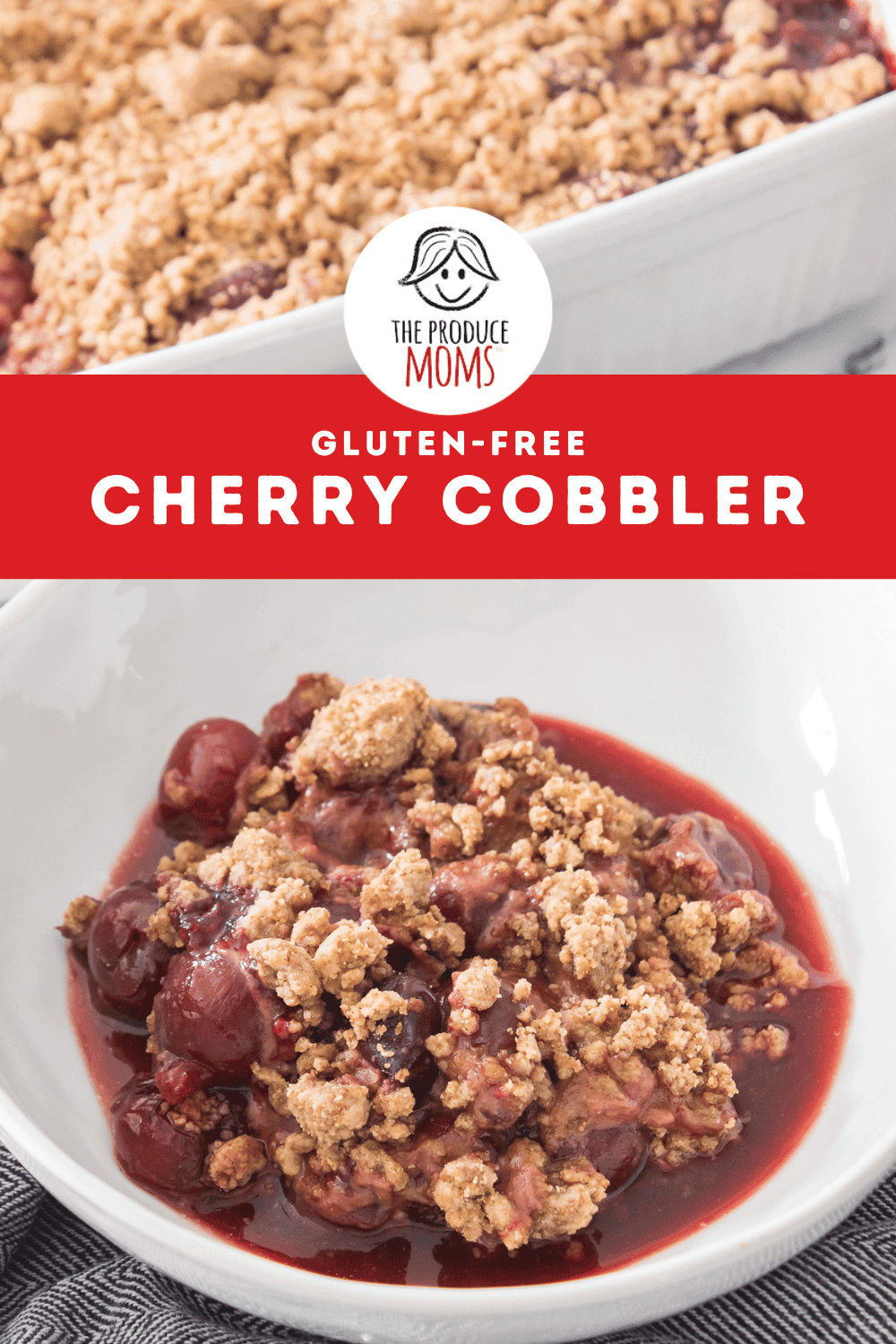 Pinterest Pin GF Cherry Cobbler