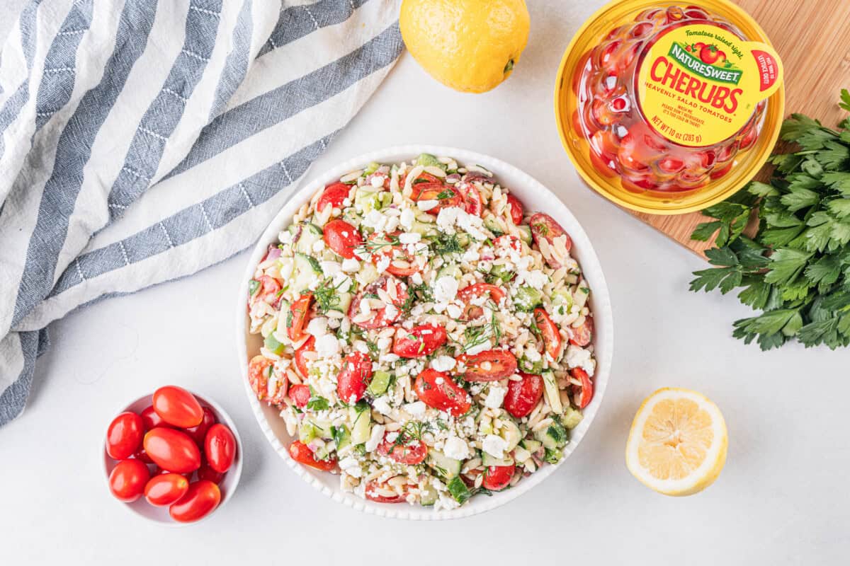 Orzo salad hero image