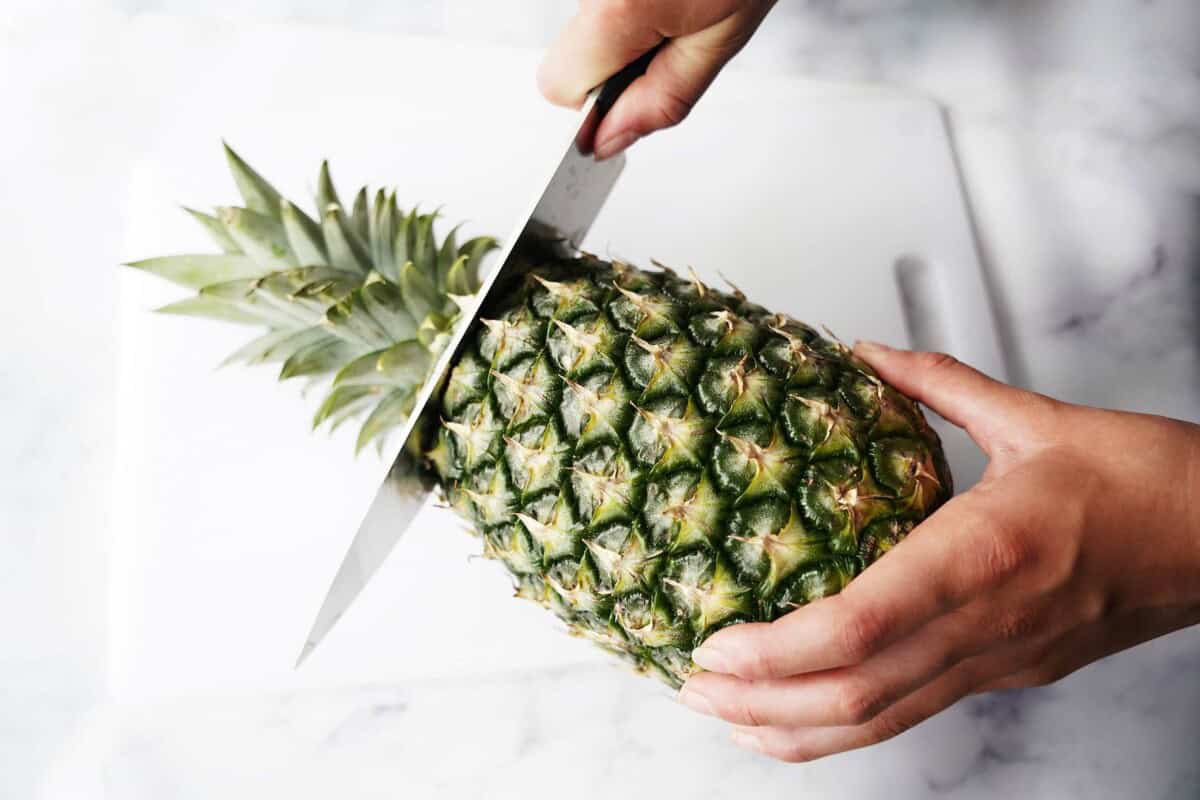 Cutting Crown Pineapple