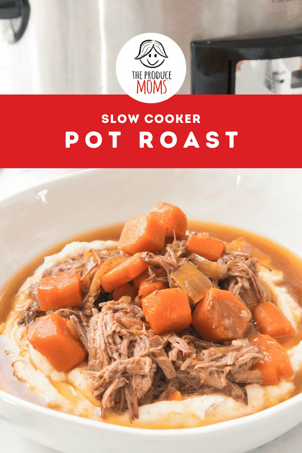 Pinterest Pin Slow Cooker Pot Roast