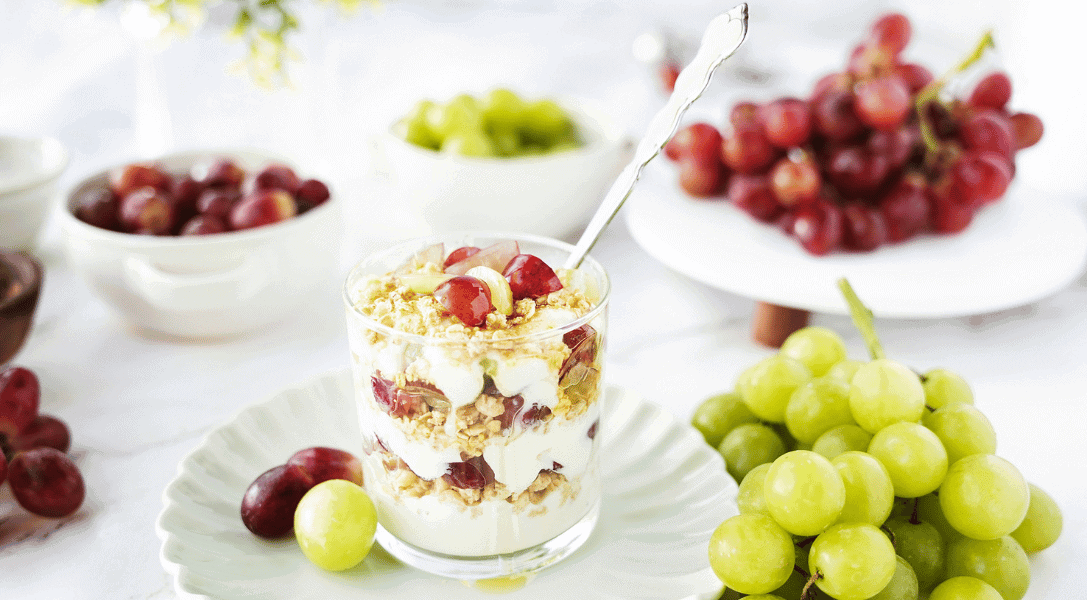 Blog Header Grape Greek Yogurt Parfait