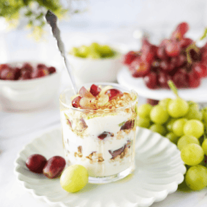 Sun World Grape Greek Yogurt Parfait
