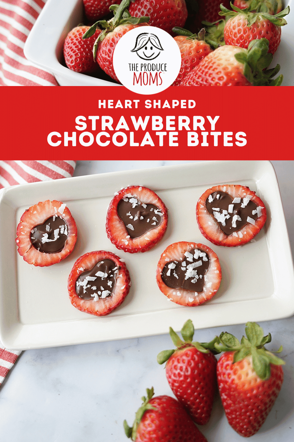 Pinterest Pin Chocolate Covered Strawberry Bites