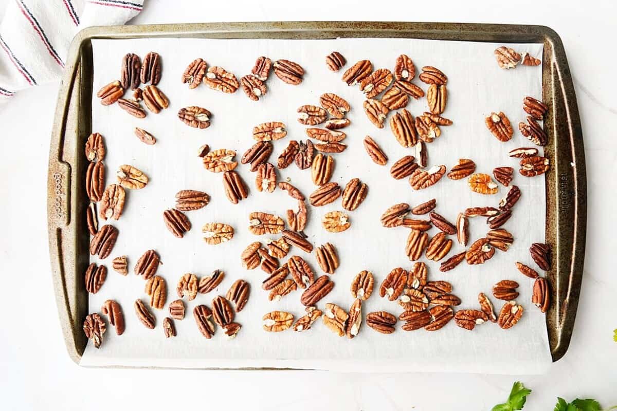 Pecans on Sheet Pan