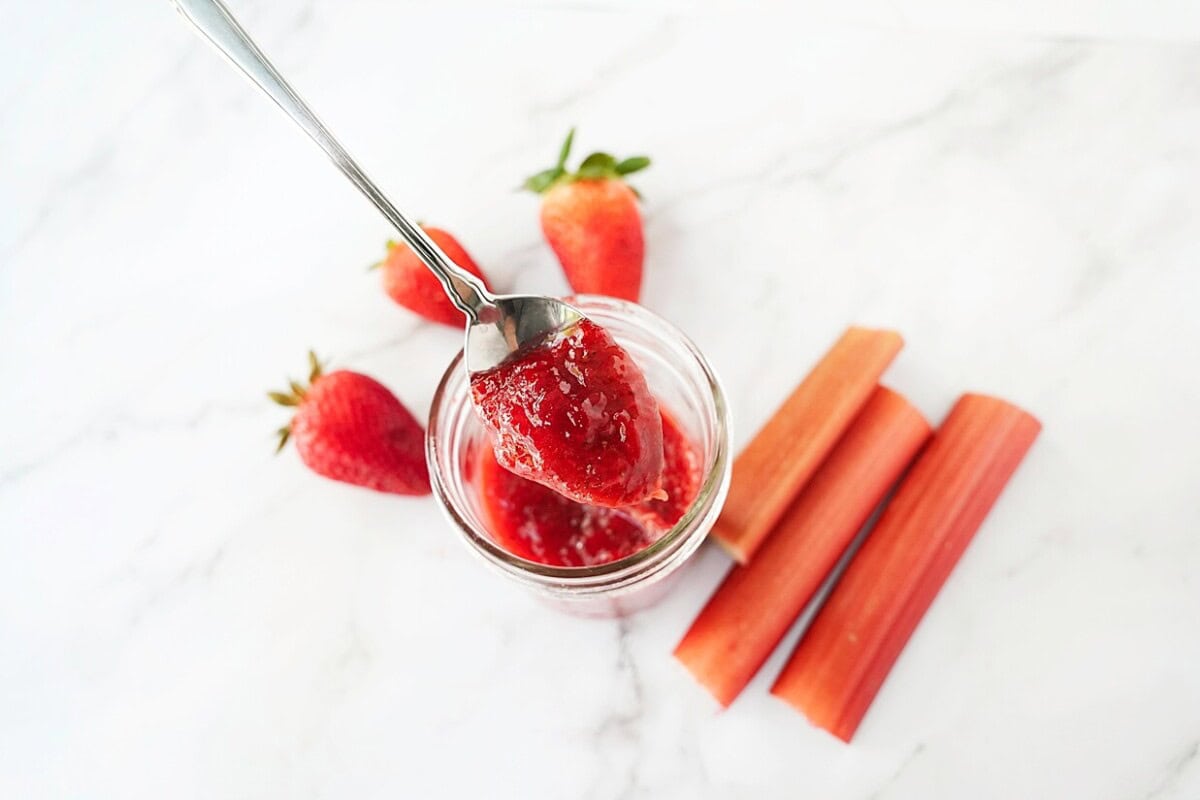 spoonful of Strawberry Rhubarb Jam
