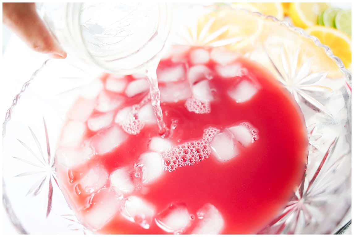 Add sparkling water.