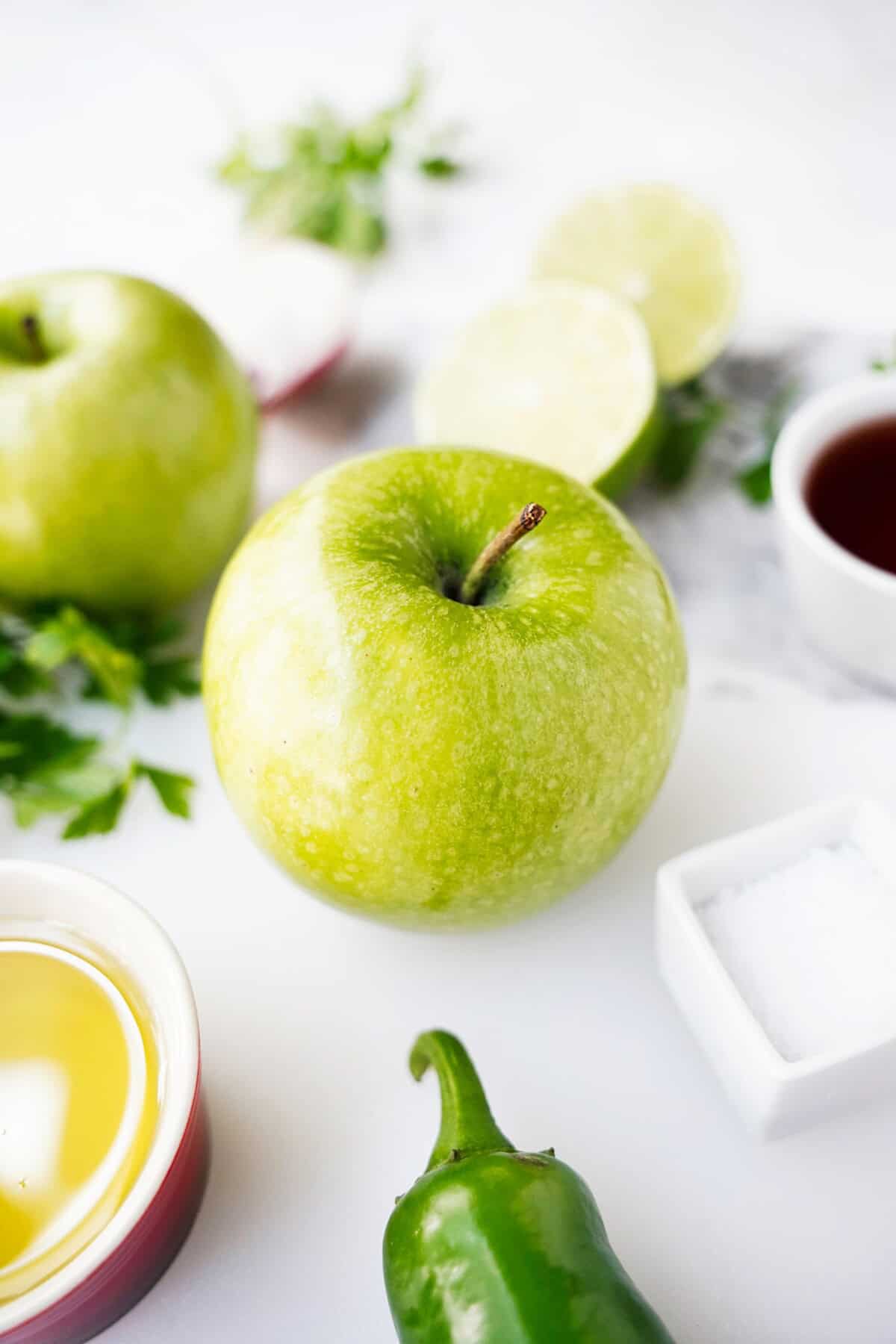 Granny Smith apples are the star ingredients