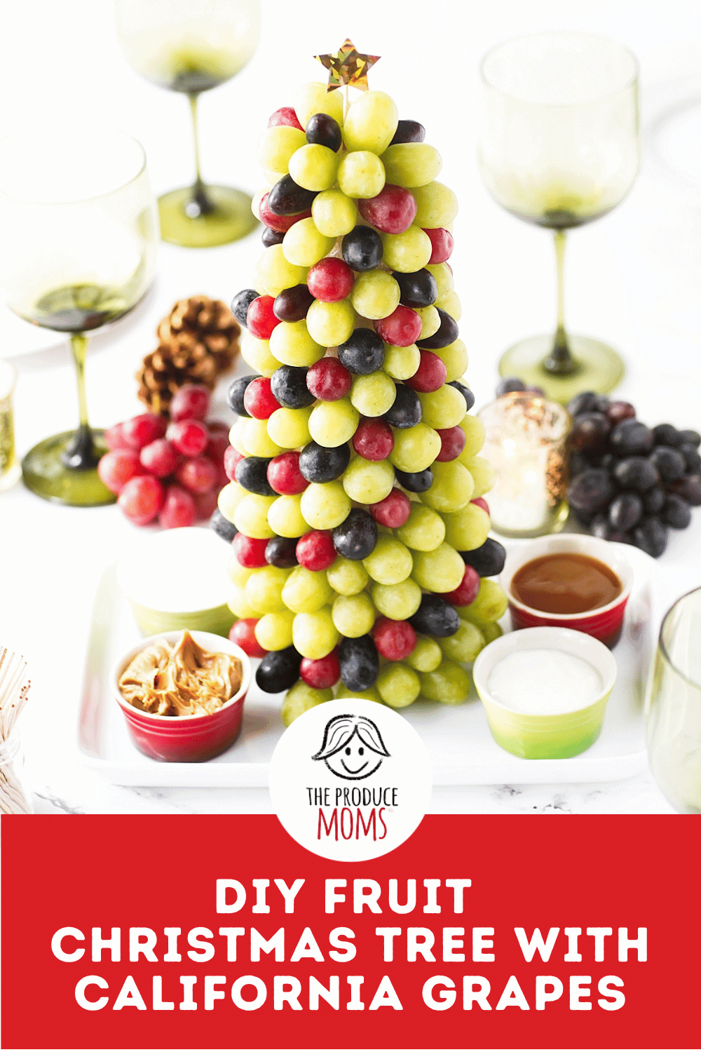 Pinterest Pin Grape Chrsitmas Tree