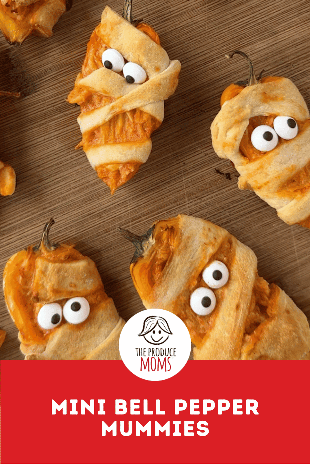 Pinterest Pin Mini Bell pepper Mummies