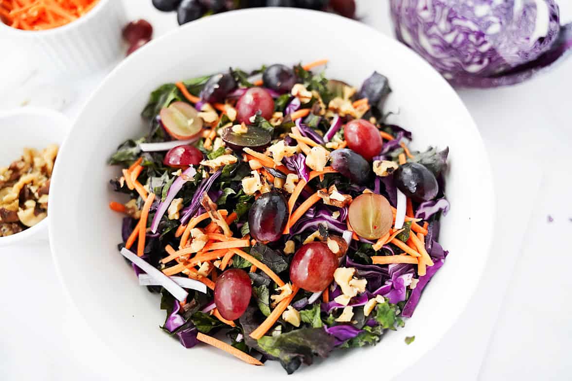 overview of Twilight Salad in white bowl