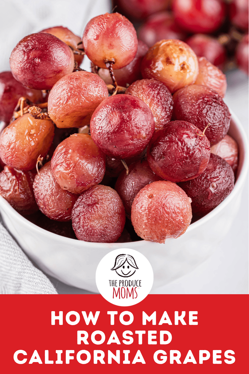 Pinterest Pin Roasted Grapes