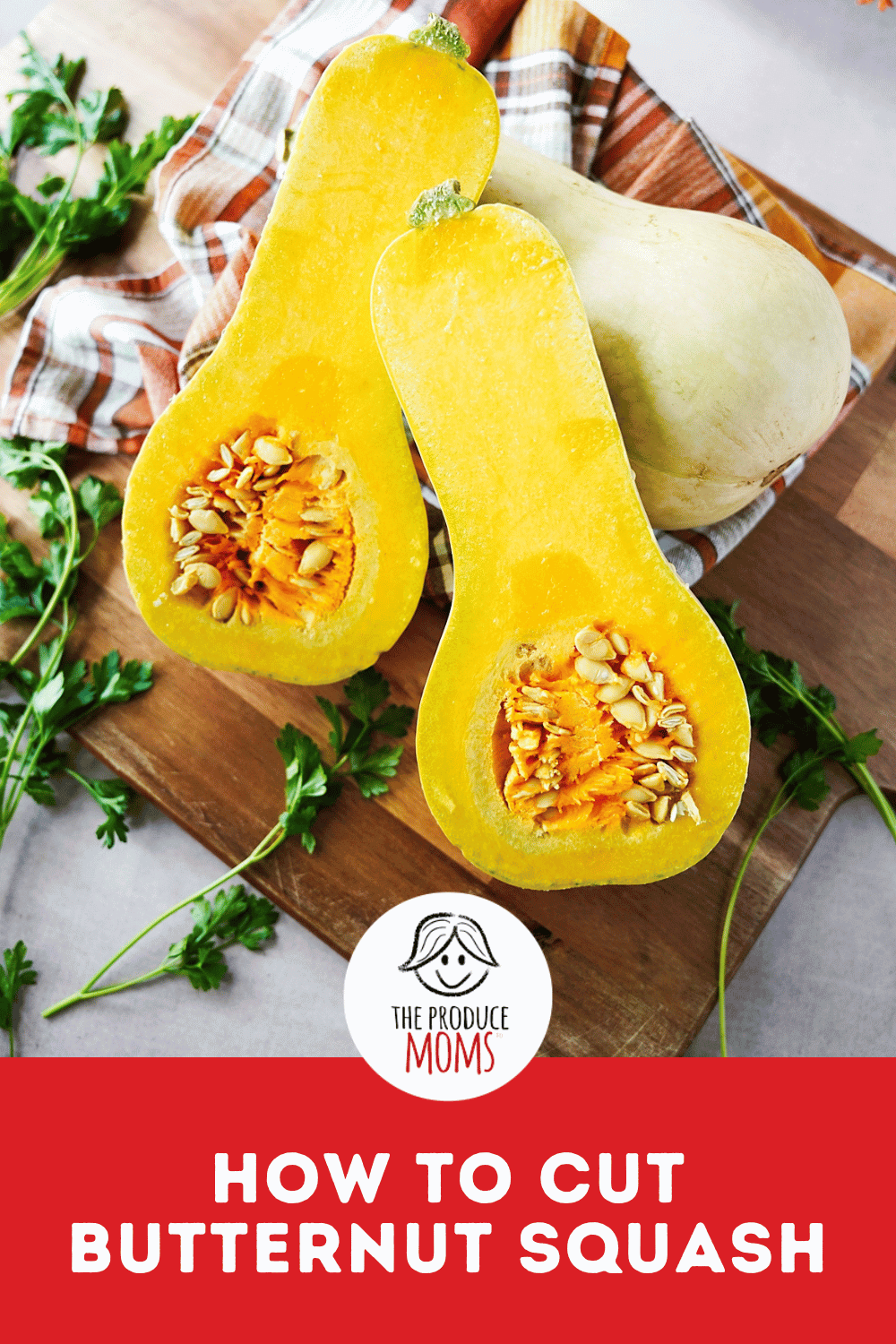 Pinterest Pin How To Cut Butternut Squash